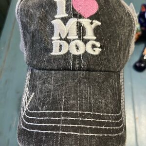 New Black and Pink Dog Lover Cap